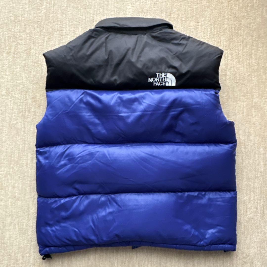 真*紀様 THE NORTH FACE ヌプシベスト ダウンベスト L 青黒 バ