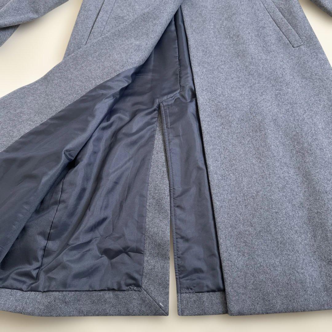 ICB グレー ウールライトメントルチェスターコート　サイズ42
