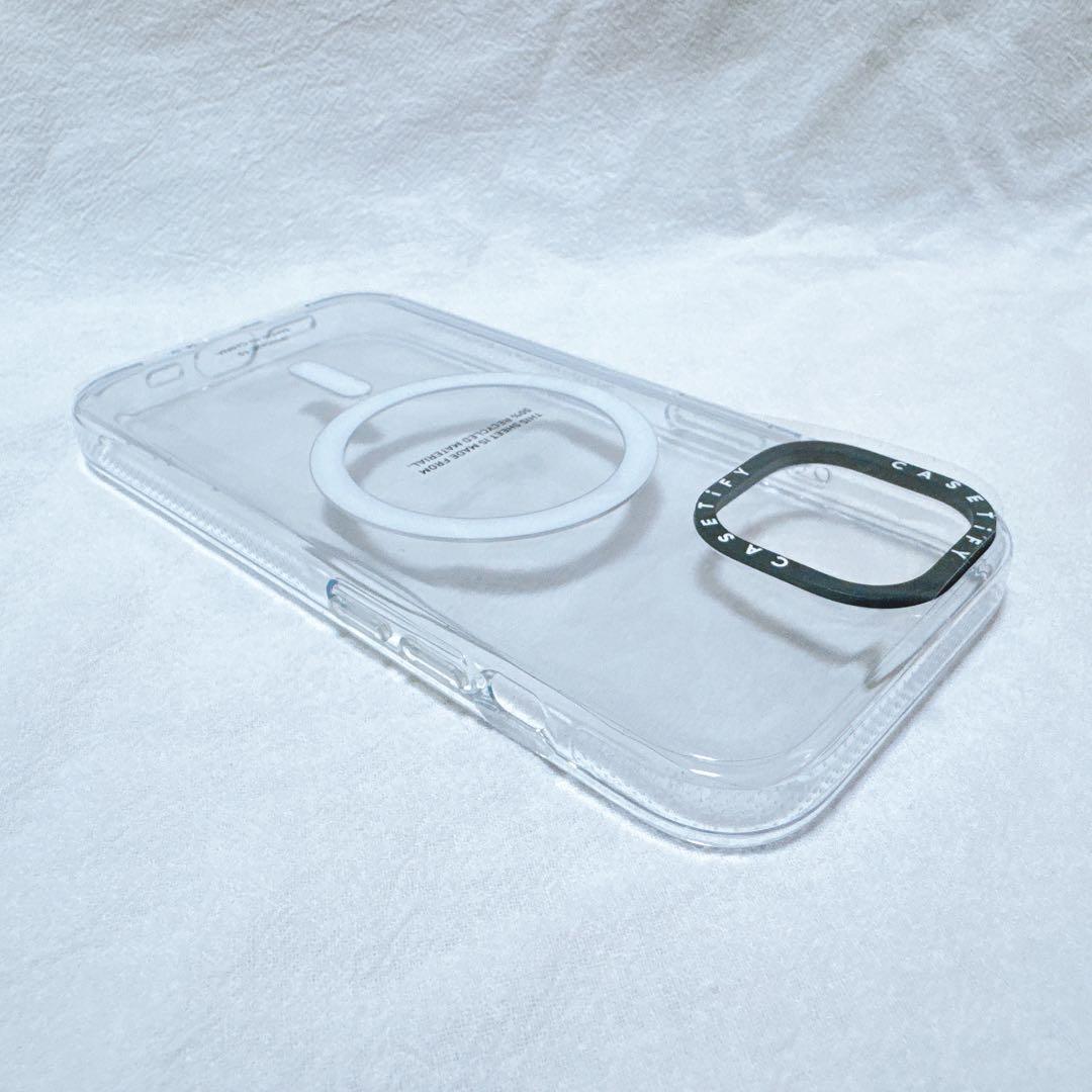 iPhone 15 ケース CASETiFY クリア 透明 シンプル