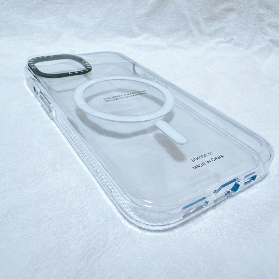 iPhone 15 ケース CASETiFY クリア 透明 シンプル