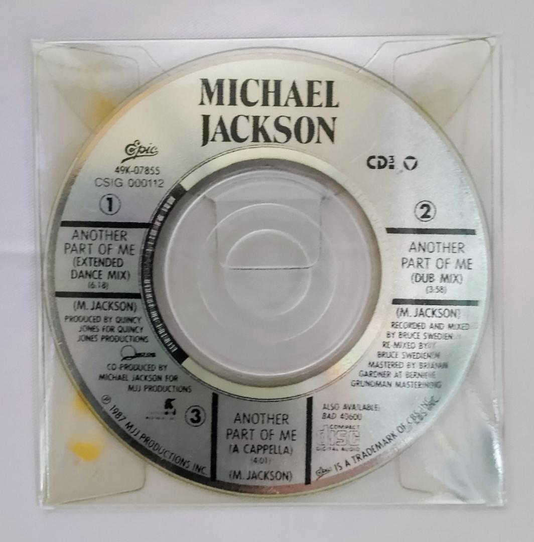 MICHAEL JACKSON　ANOTHER PART OF ME　8cmCD