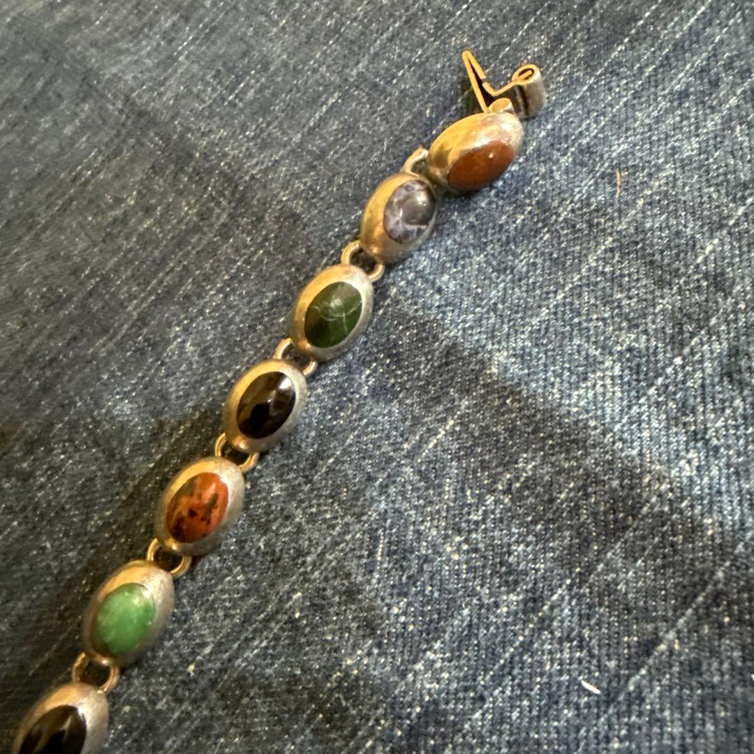 天然石ブレスレット　ヴィンテージ　メキシカンジュエリー　USA輸入