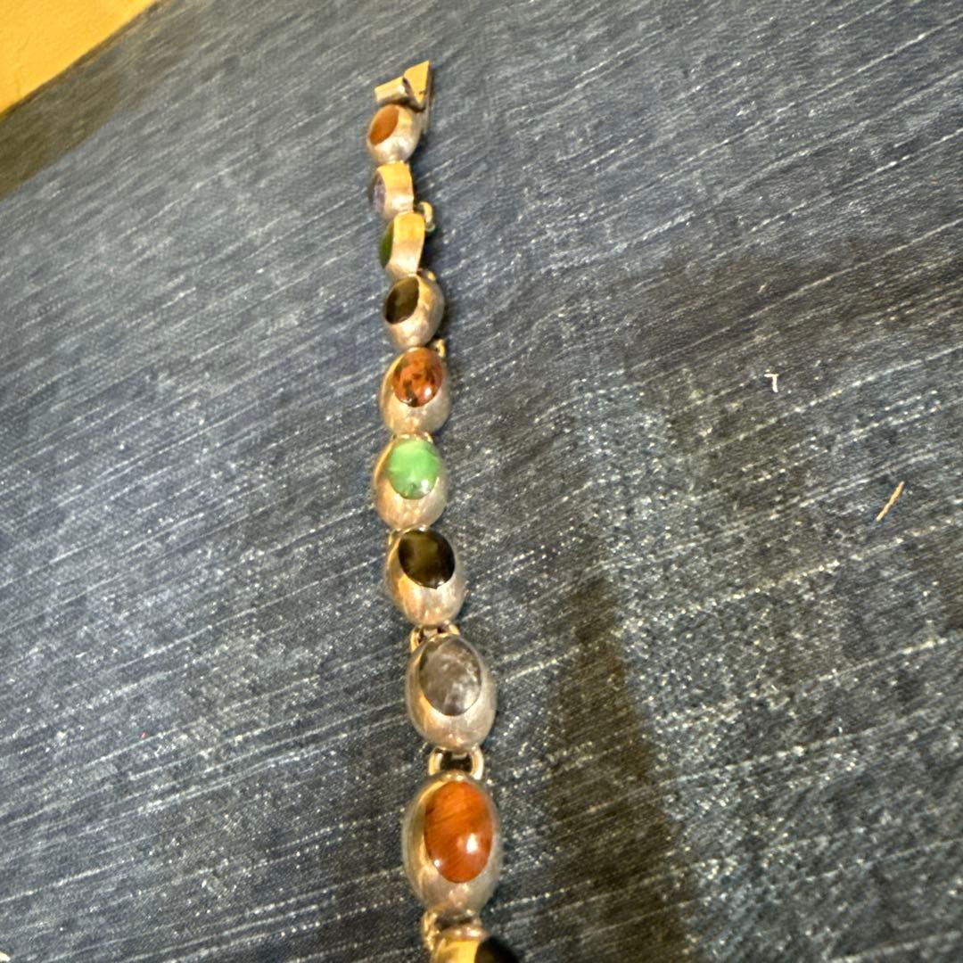 天然石ブレスレット　ヴィンテージ　メキシカンジュエリー　USA輸入