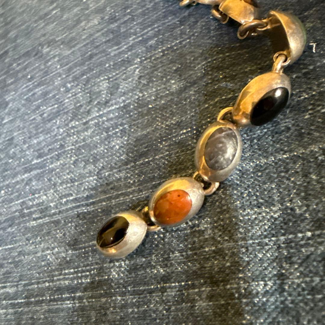 天然石ブレスレット　ヴィンテージ　メキシカンジュエリー　USA輸入