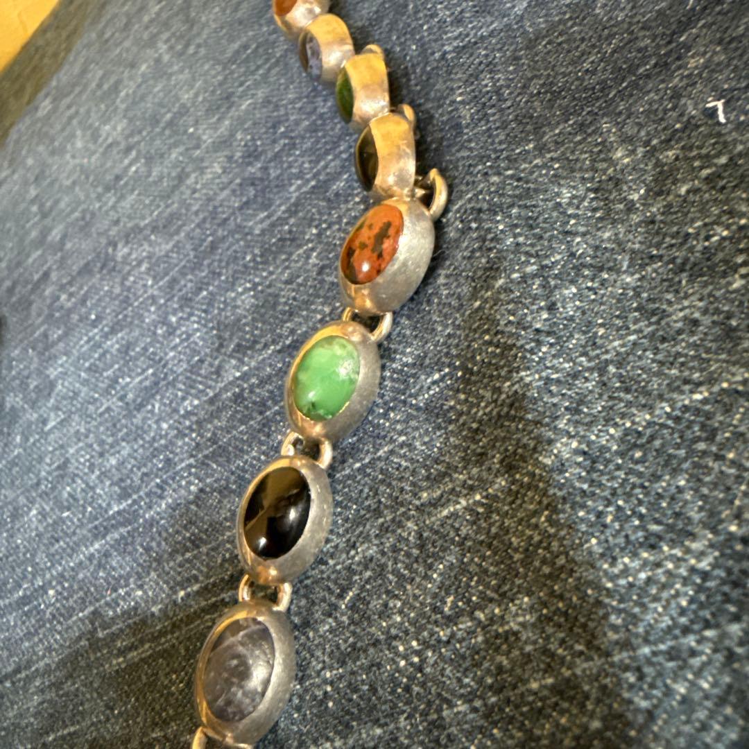 天然石ブレスレット　ヴィンテージ　メキシカンジュエリー　USA輸入