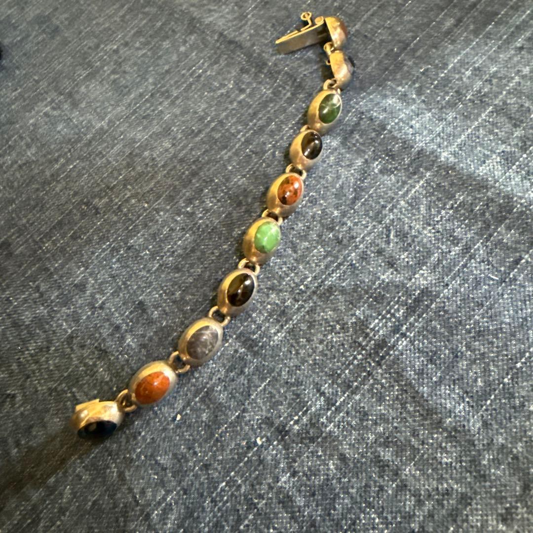 天然石ブレスレット　ヴィンテージ　メキシカンジュエリー　USA輸入