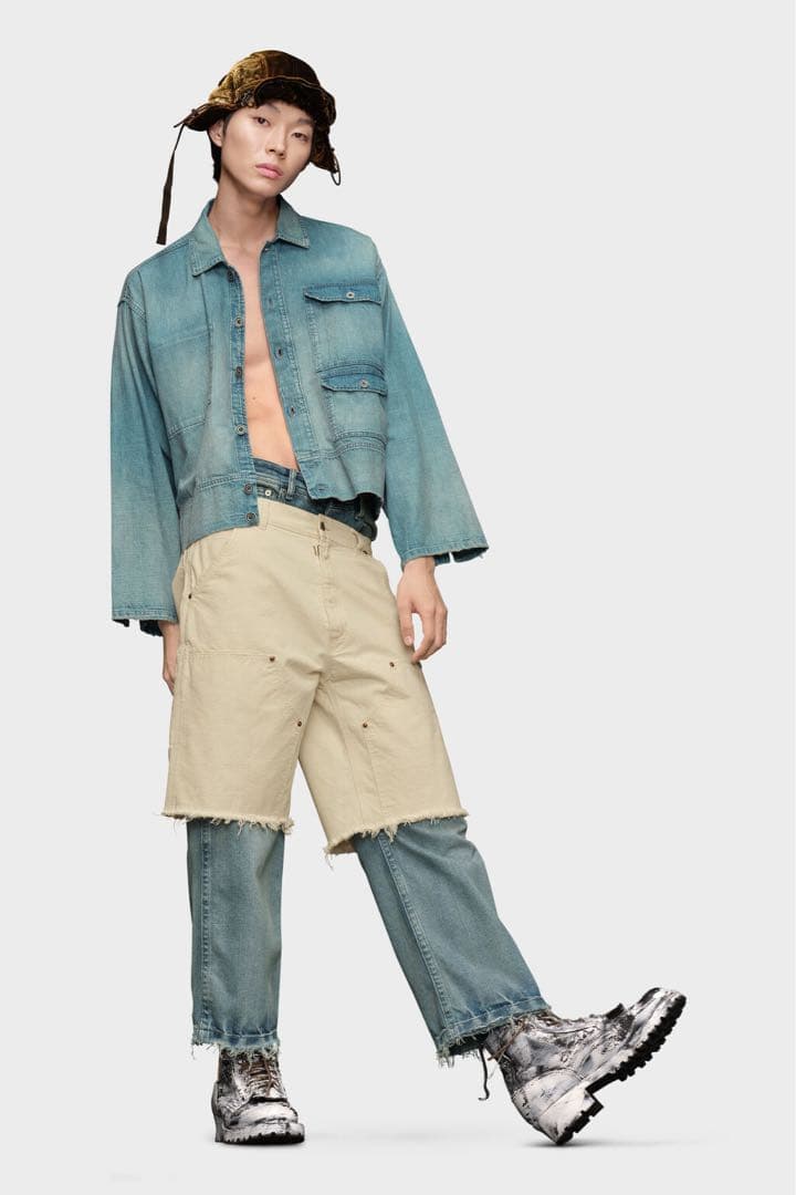 メゾンマルジェラ デニム キャバン ジャケット 44サイズ