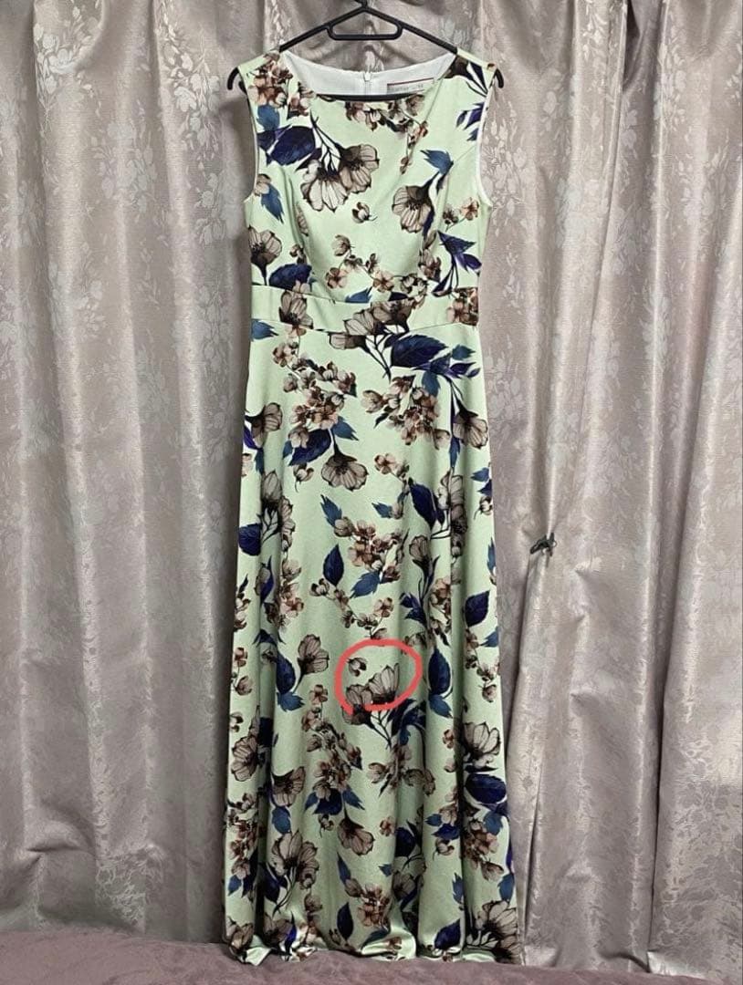 ERUKEI フラワープリントロングドレス　ginza couture