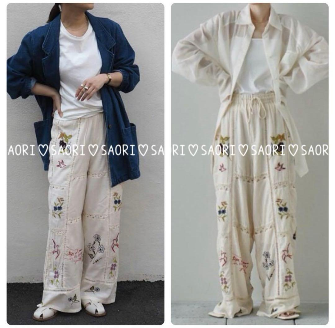 TODAYFUL★Embroidery Patchwork Trousers
