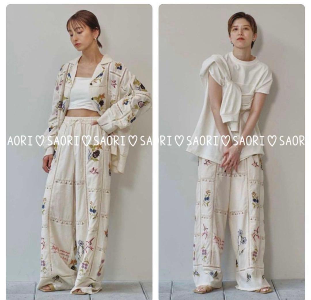 TODAYFUL★Embroidery Patchwork Trousers