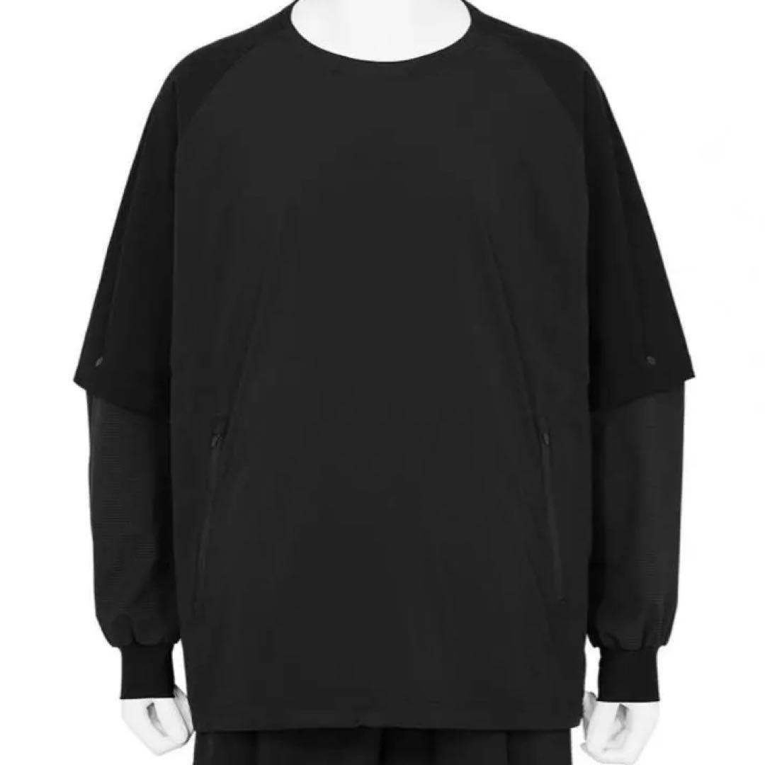 トップス DETACHABLE SLEEVE L/S TEE BLACK EL LAB.
