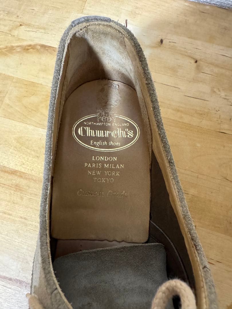 Church's レイトン スエード メンズシューズ 革靴 ベージュ