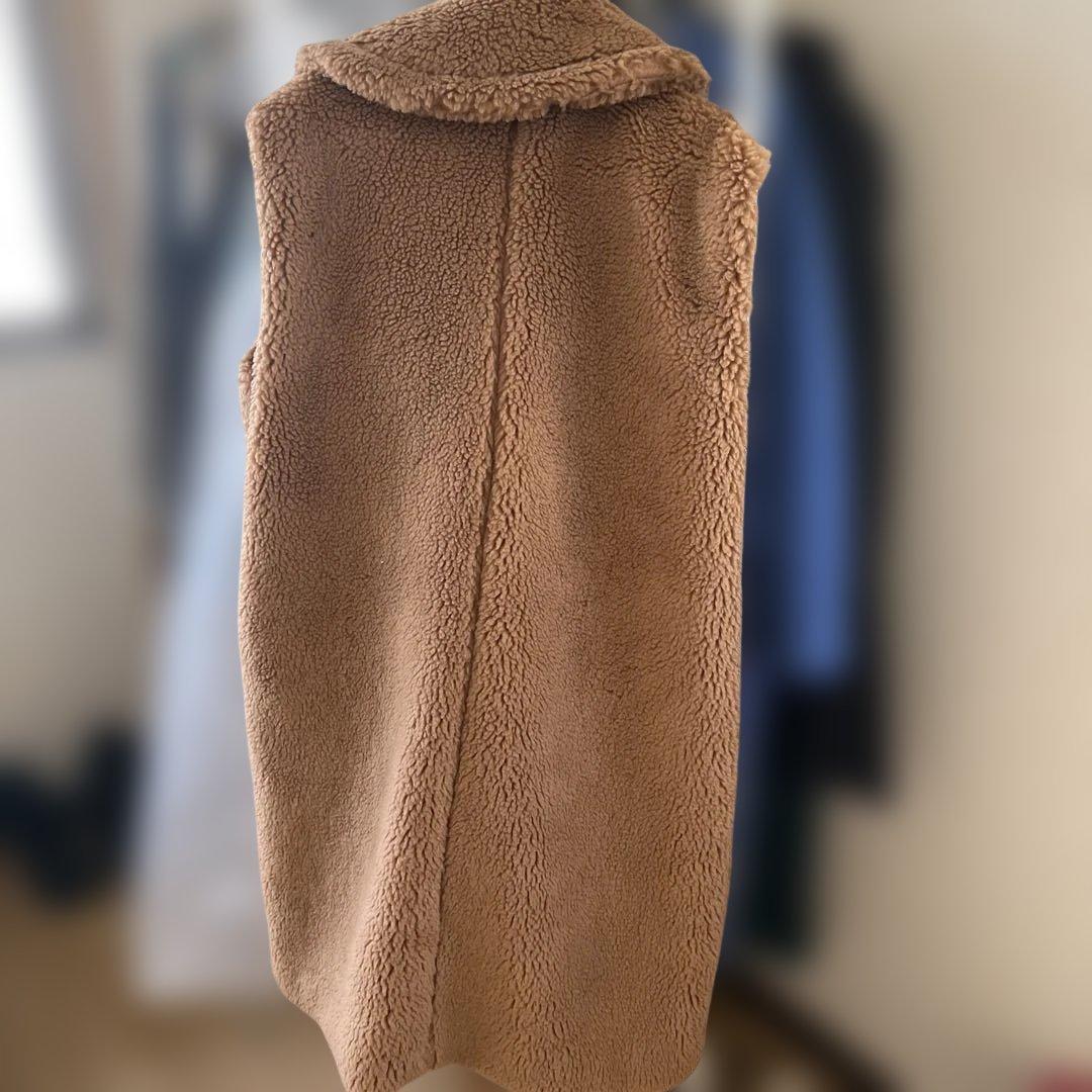 ELFRANK ロングベスト ベージュ FREE