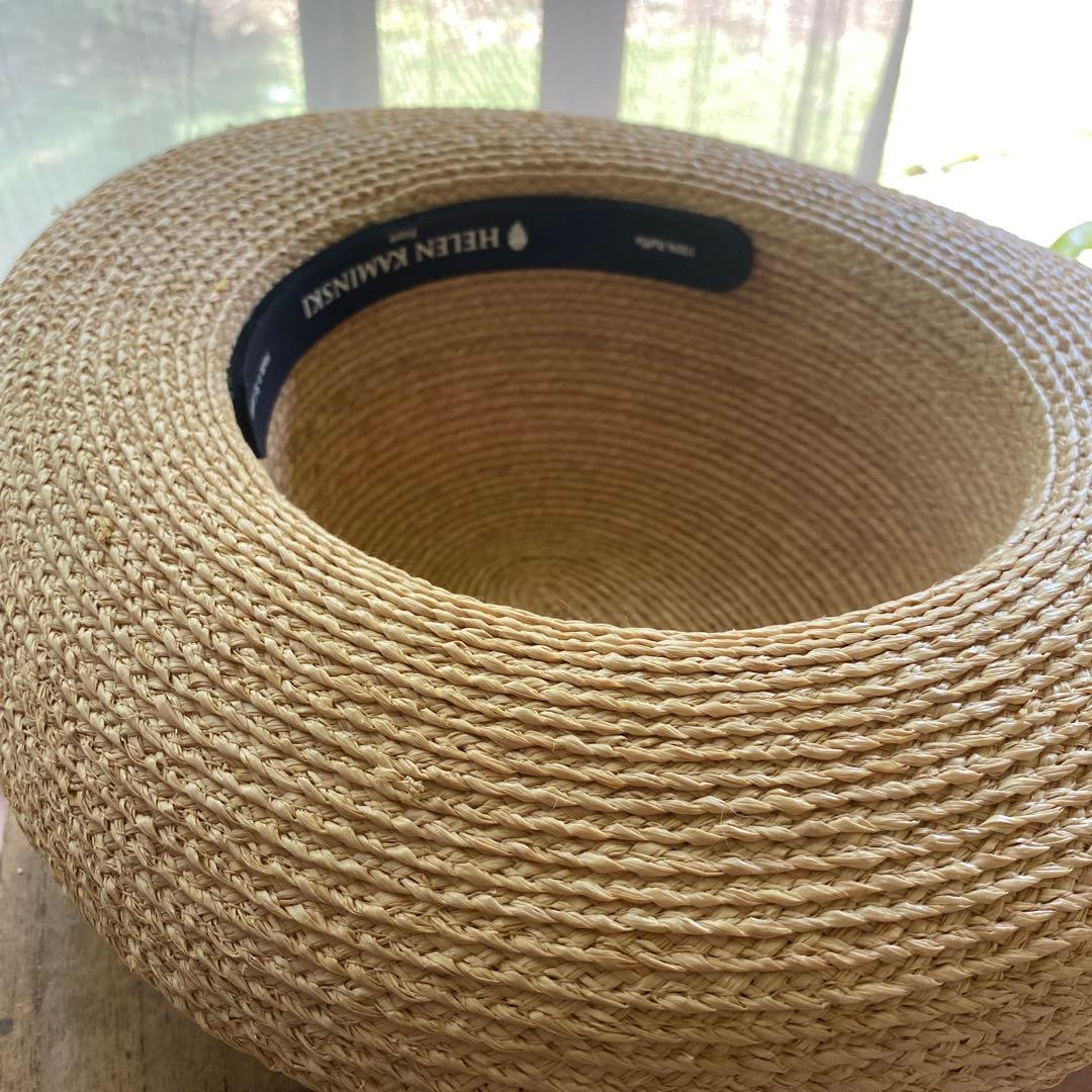 ヘレンカミンスキー　リボン付き　麦わら帽子