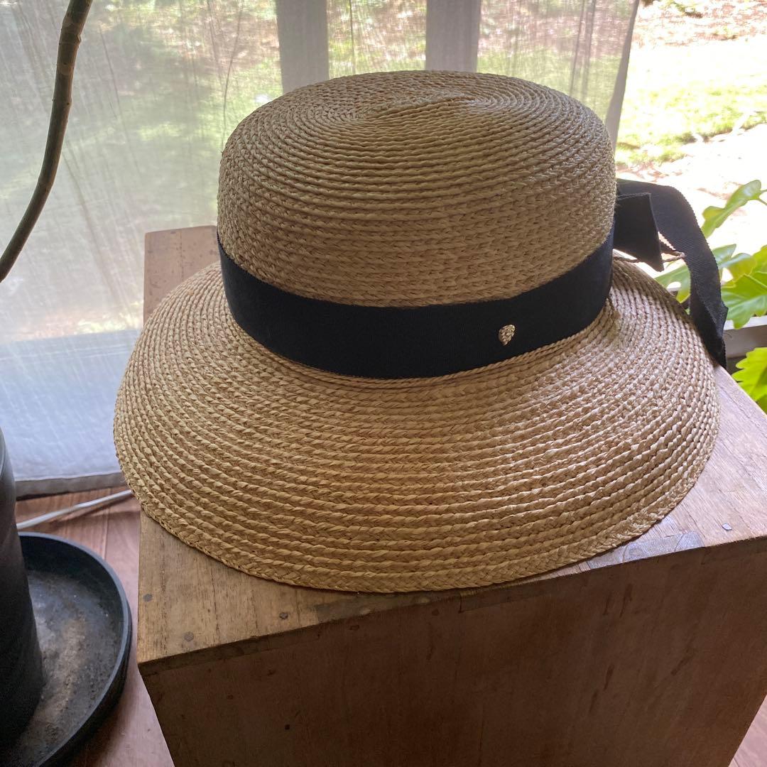 ヘレンカミンスキー　リボン付き　麦わら帽子