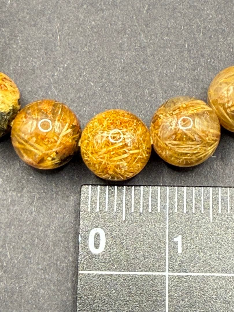 天然石 ゴールドルチル ブレスレット（内周・13-14cm） ⑩