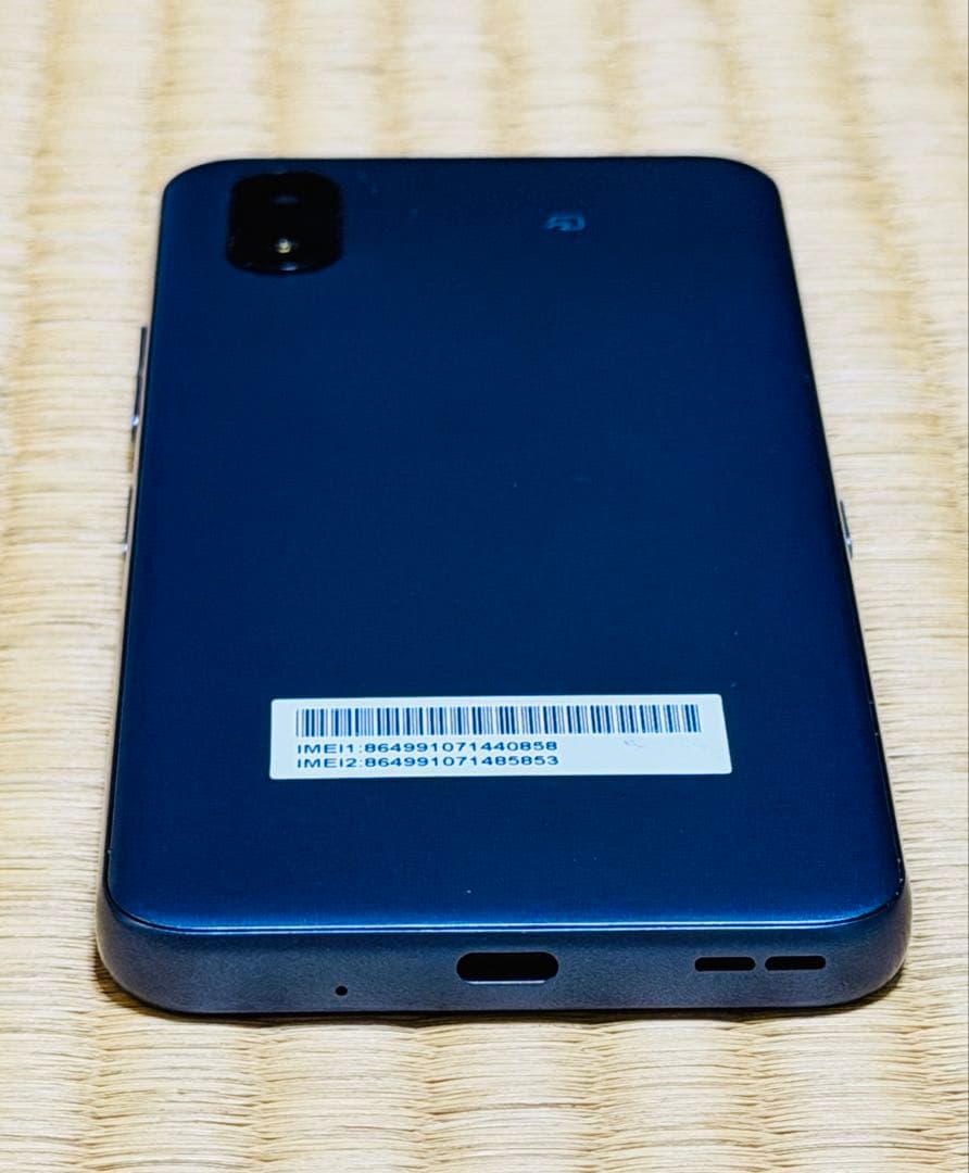 【中古未使用】 かんたんスマホ4 本体 ブルー