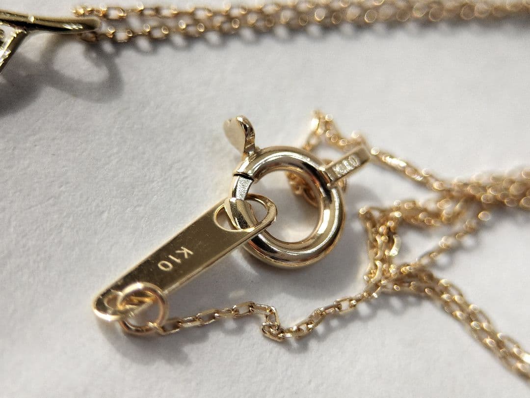 エステール　k10YG ダイヤモンドネックレス