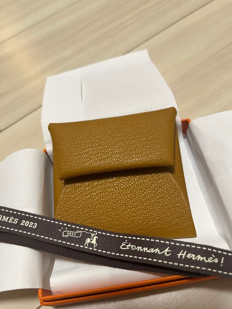 最終値下げ‼️エルメス　バスティア小銭バイカラー　ゴールド