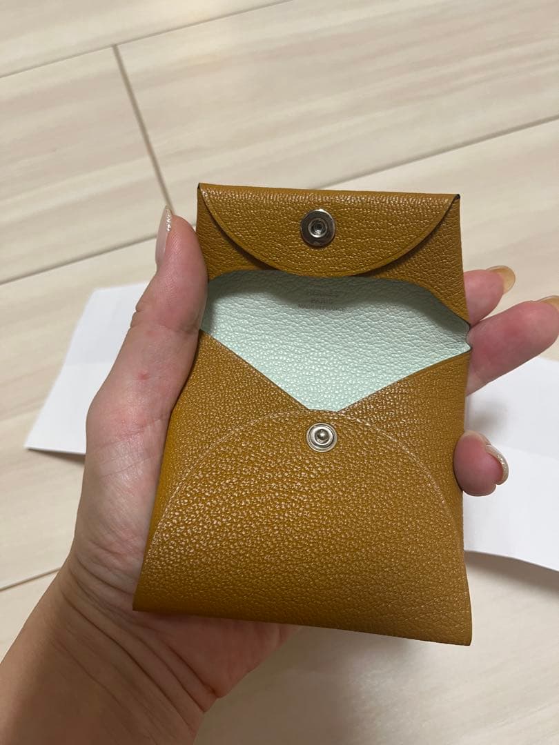 最終値下げ‼️エルメス　バスティア小銭バイカラー　ゴールド