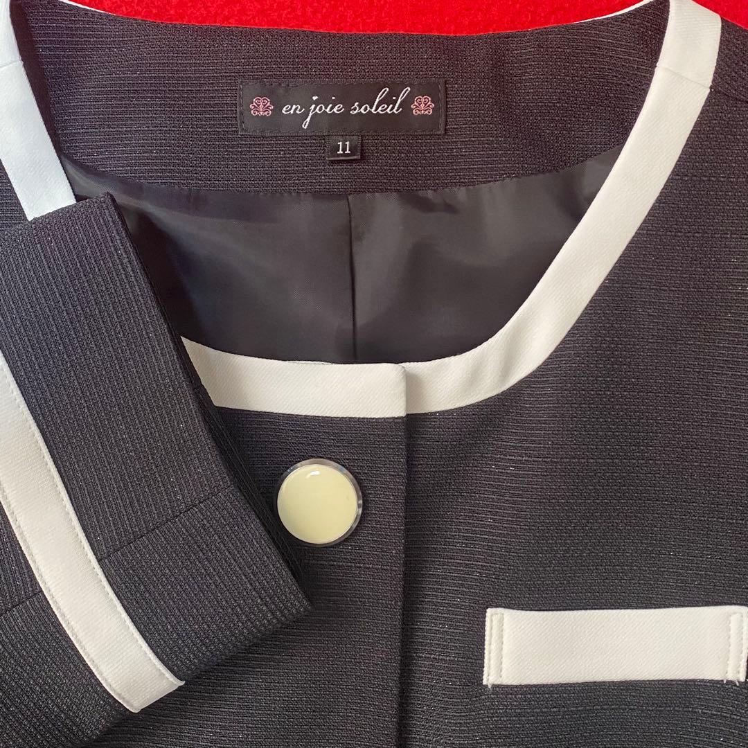 【新品タグ付き】アンジョア 事務服 11号 ジャケット プリーツスカート セット