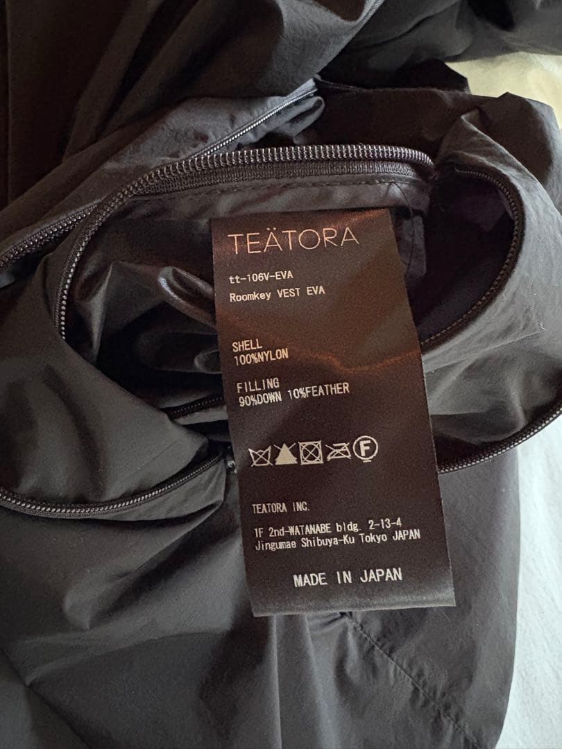 TEATORA ROOMKEY VEST EVAPOD SIZE 5 テアトラ