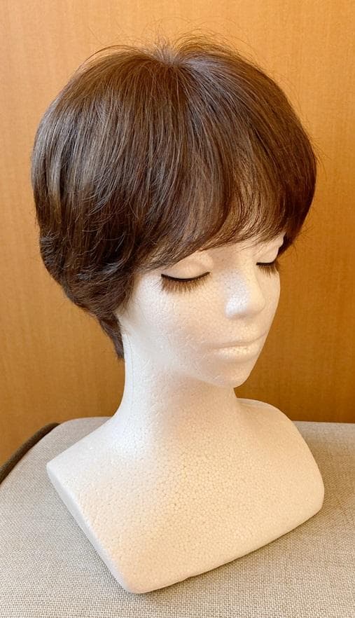 みっこ　ジュリアオージェ「クレアショート」人毛MIX　ナチュラルブラウンM