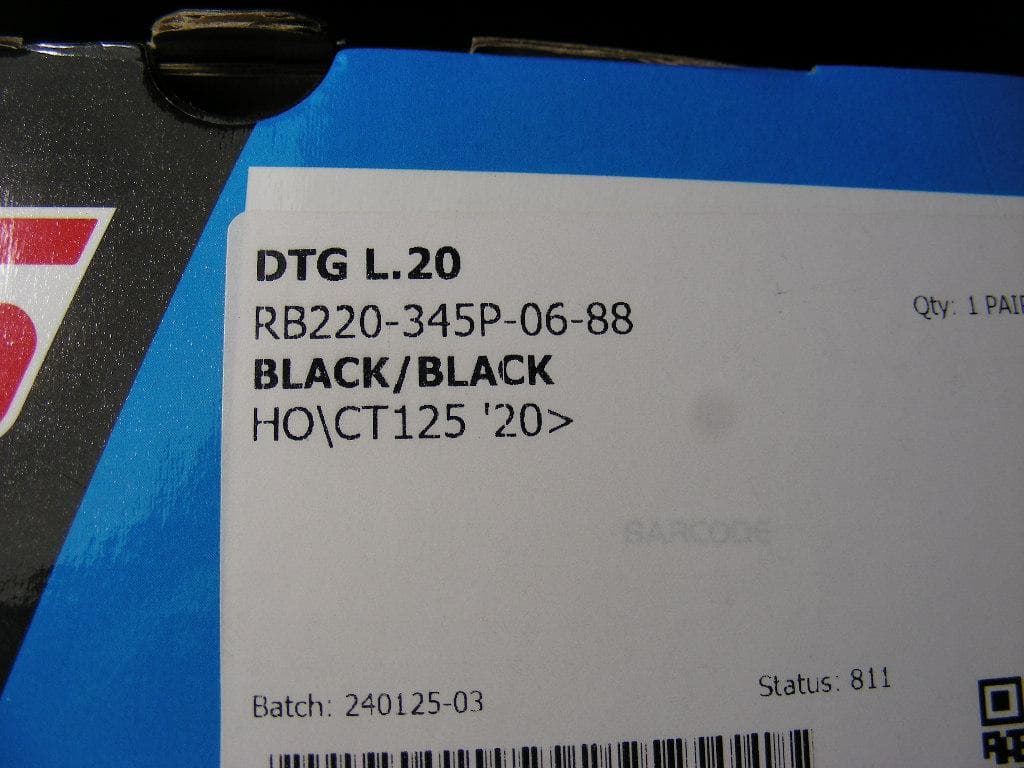 YSS DTG　L ２０ガスショック　 ブラック　CT125　345mm