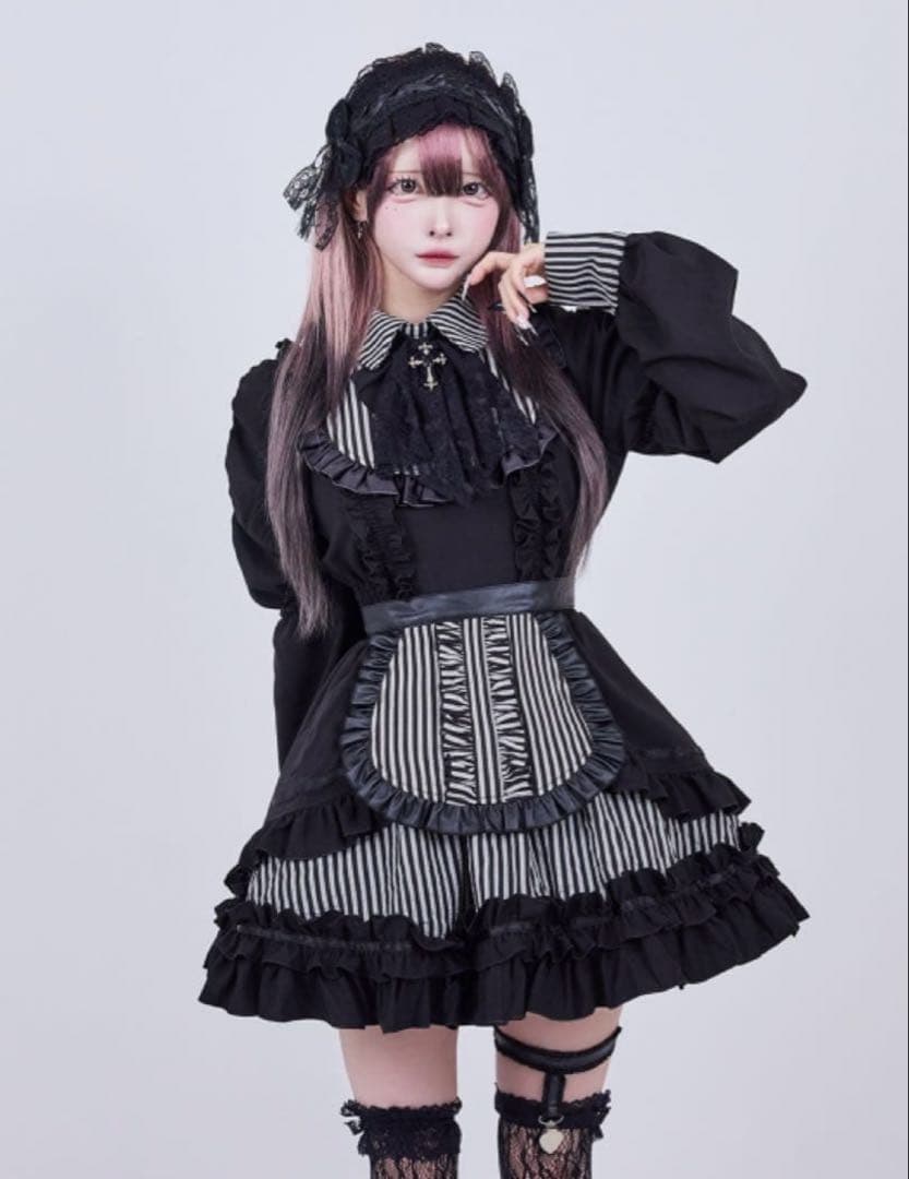 QOOZA Gothic Maid Dress IMVAL ハウスダスト着用