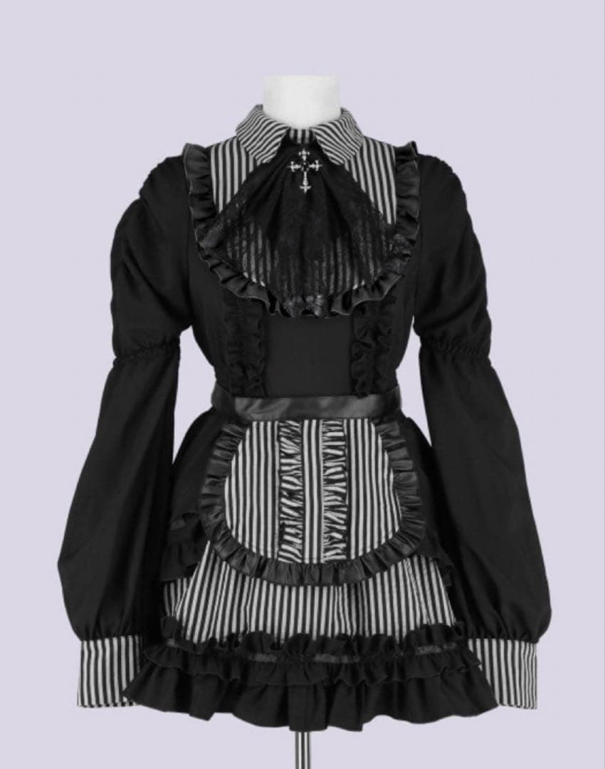 QOOZA Gothic Maid Dress IMVAL ハウスダスト着用