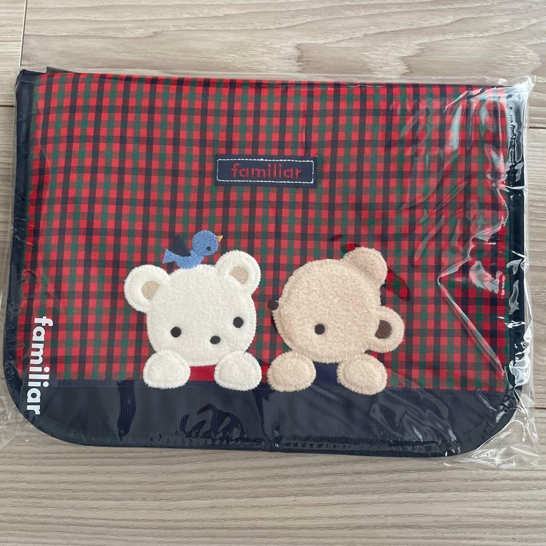 【新品未開封】 ファミリア 母子手帳ケース 赤チェック 003 L