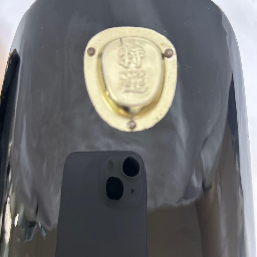 美品　七五三　高級黒地塗り　ぽっくり　鈴付き