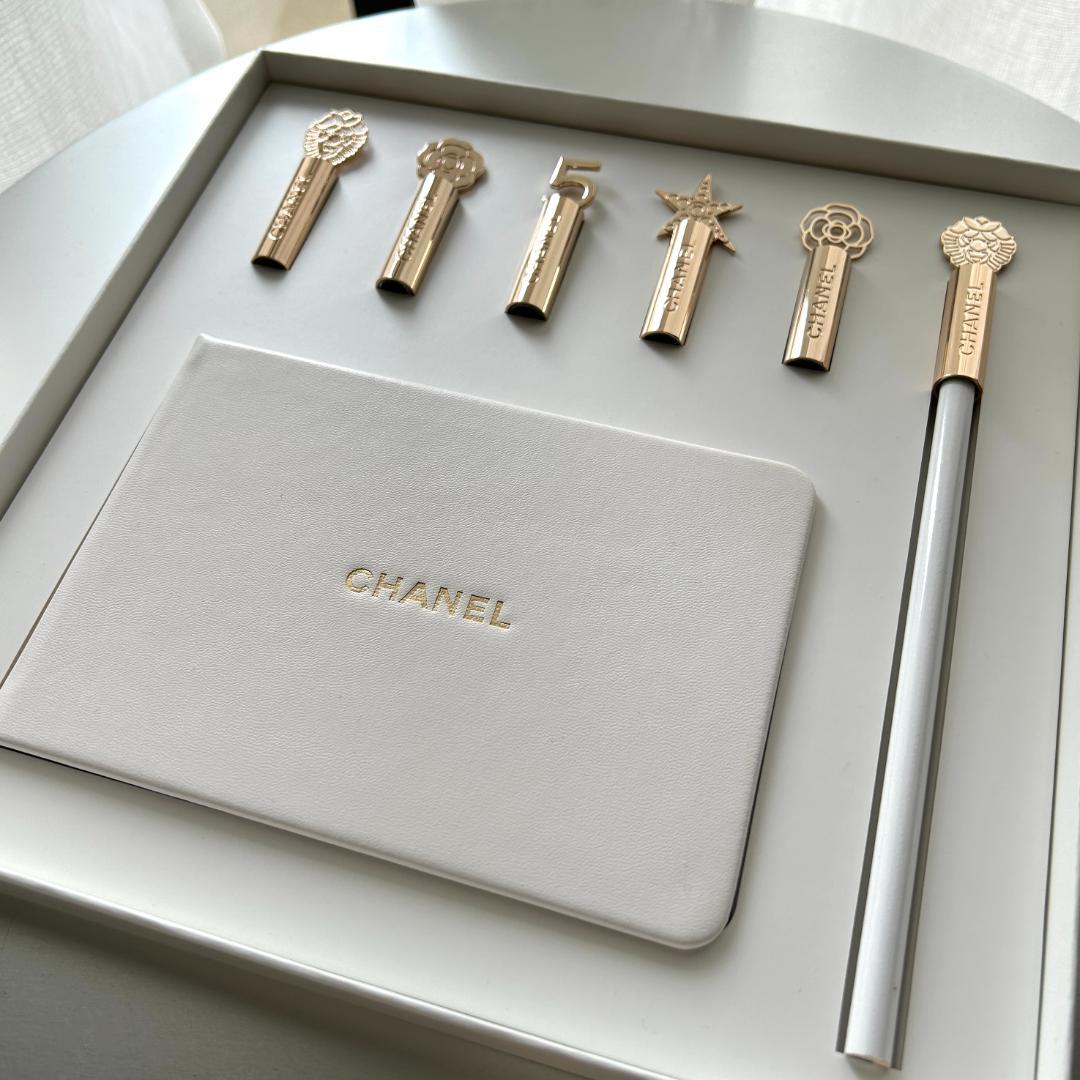 <値下げ・限定・未使用>CHANEL シャネル ゴールドキャップ＆えんぴつセット