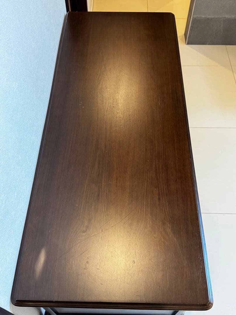 Vivishop様　英国調　アンティーク木製デスク ダークブラウン