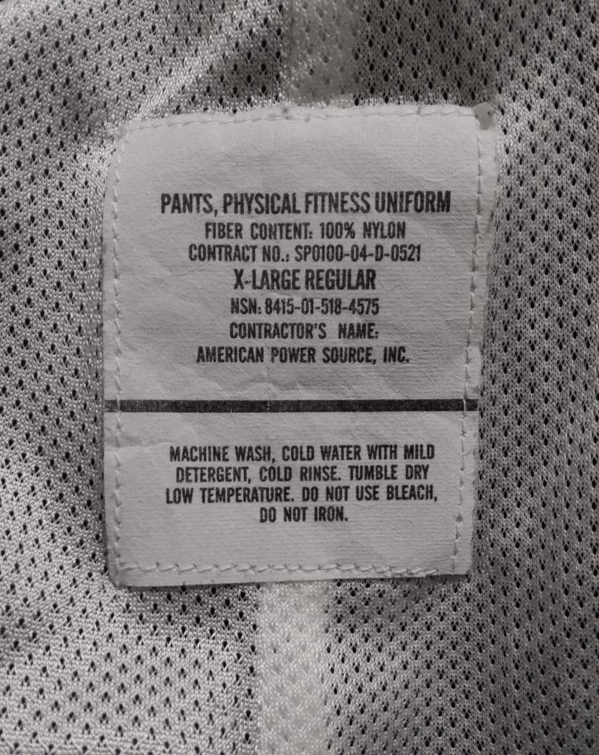 【マー】セット/米空軍 USAF PTU ジャケット + パンツ XL/R