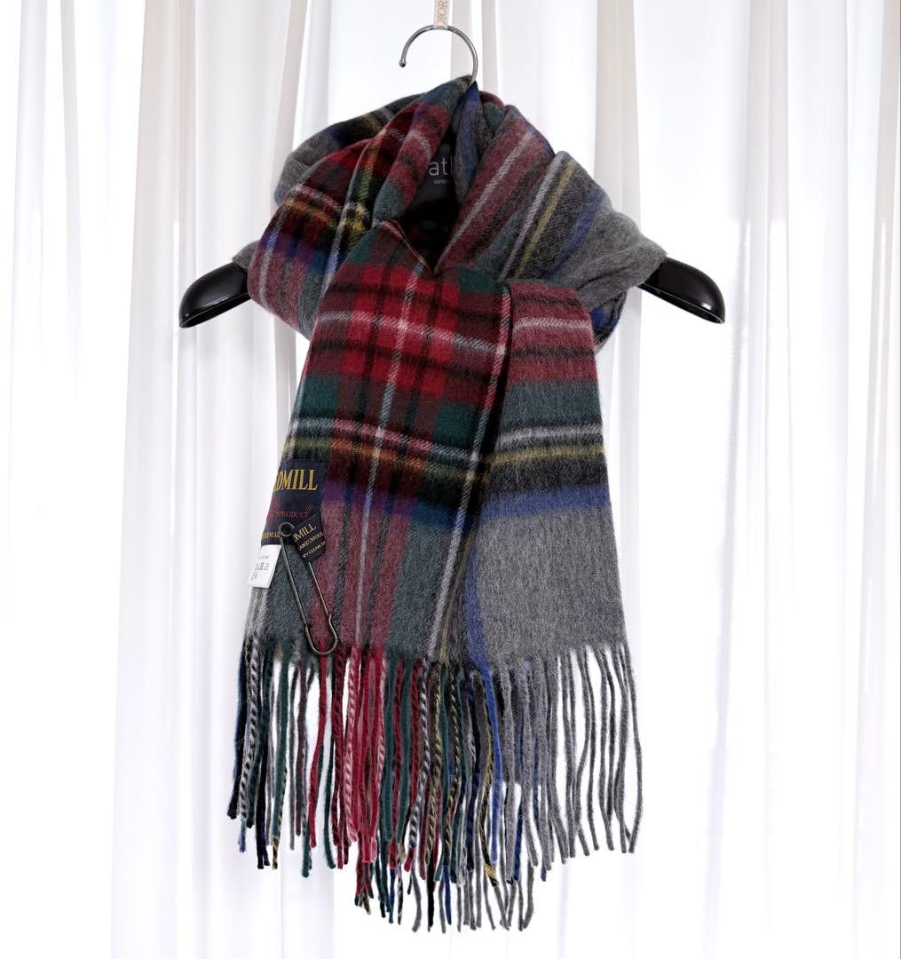 TWEEDMILL タータンチェック ストール 70-190 ウール100%