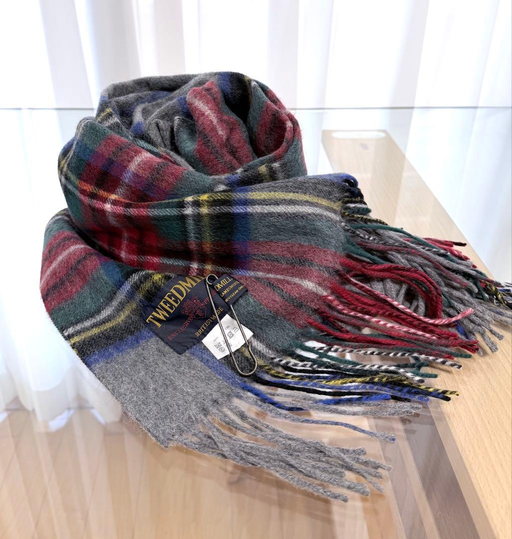 TWEEDMILL タータンチェック ストール 70-190 ウール100%