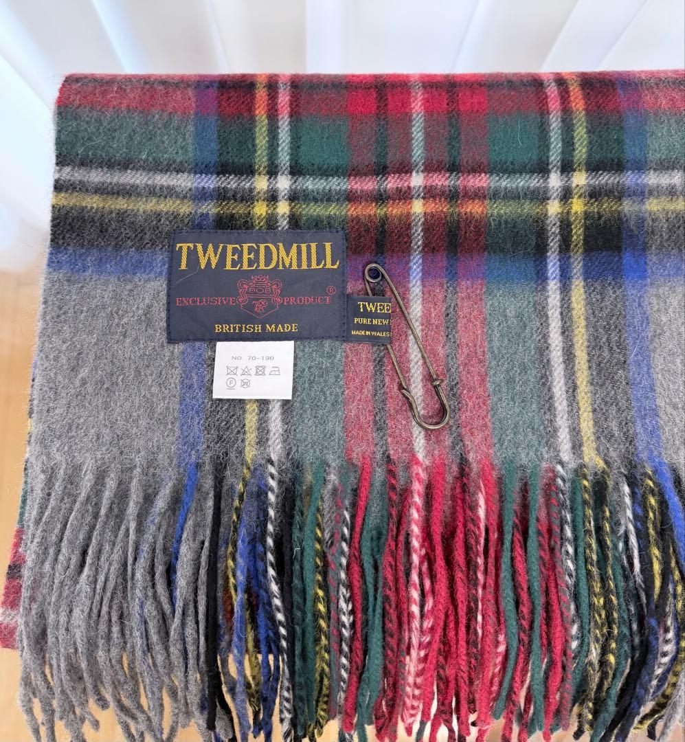 TWEEDMILL タータンチェック ストール 70-190 ウール100%