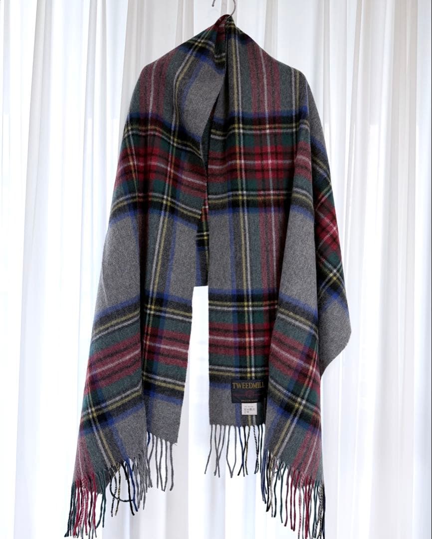 TWEEDMILL タータンチェック ストール 70-190 ウール100%