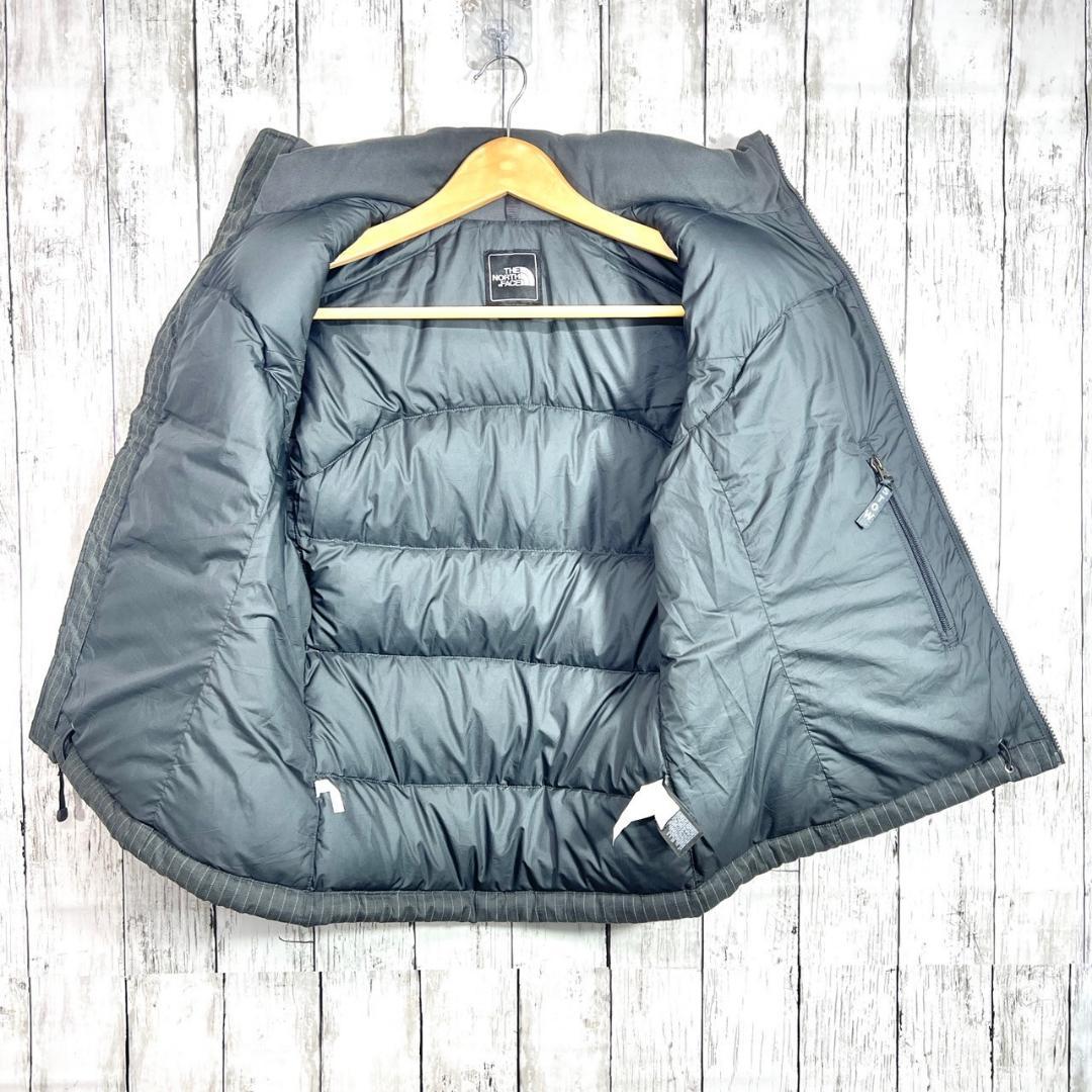 大人気【580】ノースフェイス　ヌプシ ダウンベストダークグレー700フィル S