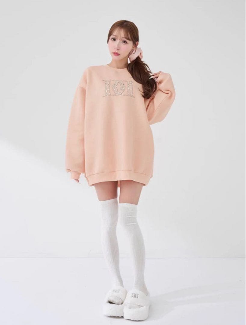 DDロゴビジュースウェットプルオーバー ダーリッチ ピンク Darich PNK