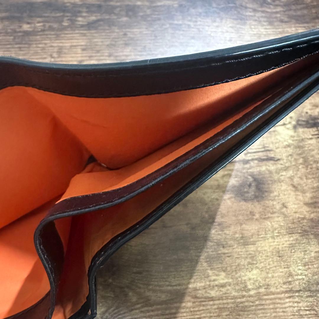 マルジェラ　レザー製 黒 二つ折り財布