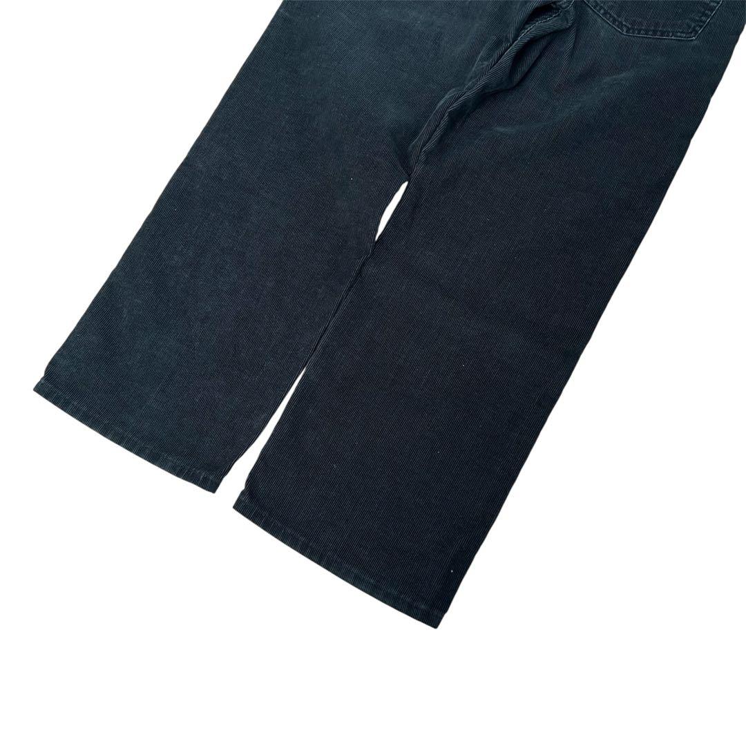 00s Levi's 569 コーデュロイ ブラック ワイドパンツ w34