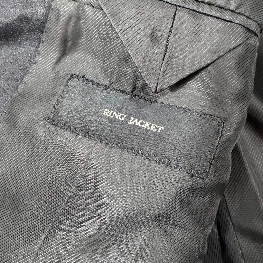 極美品 RING JACKET 大きい XXL モヘヤ混 タキシードジャケット