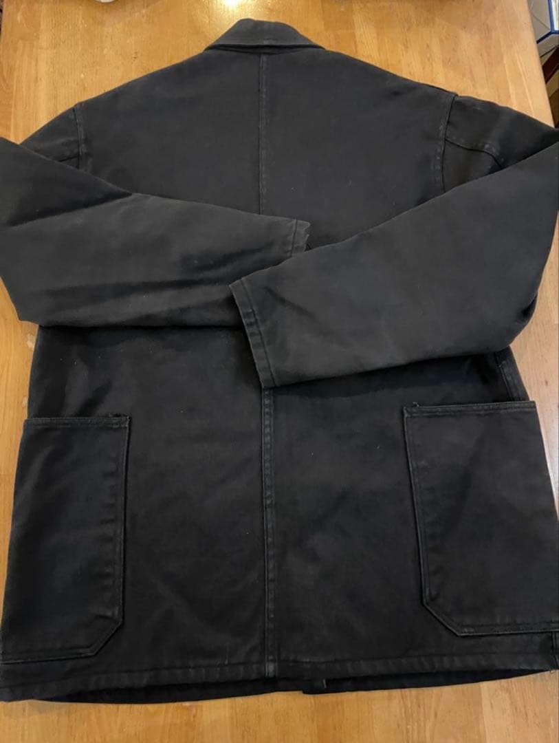 デカサイ　SASSAFRAS ブラック カバーオール Lサイズ