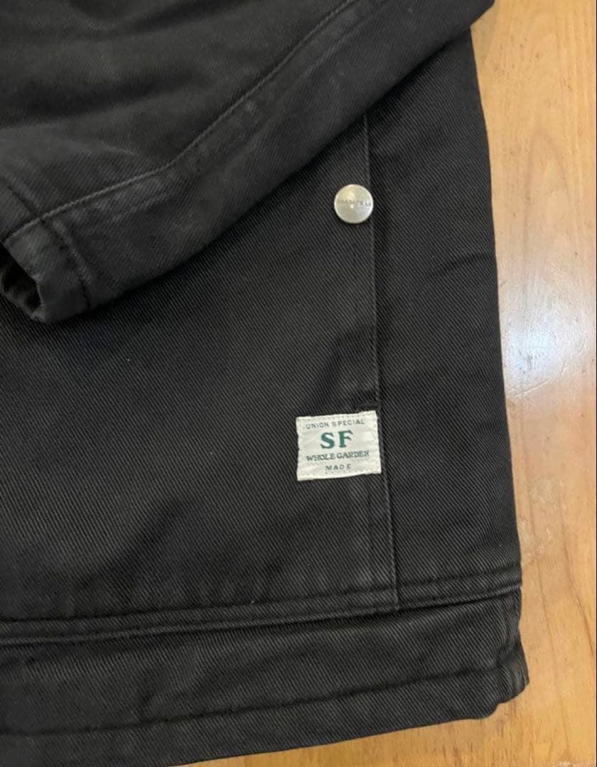 デカサイ　SASSAFRAS ブラック カバーオール Lサイズ