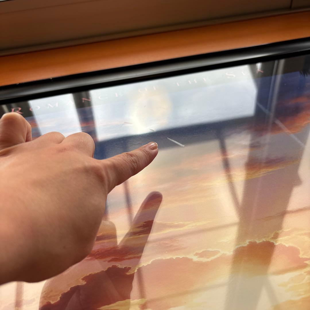 K*x様 ラッセン　ロマンスオブザシー　夕日　サンセット　クジラ　風景　版画　額