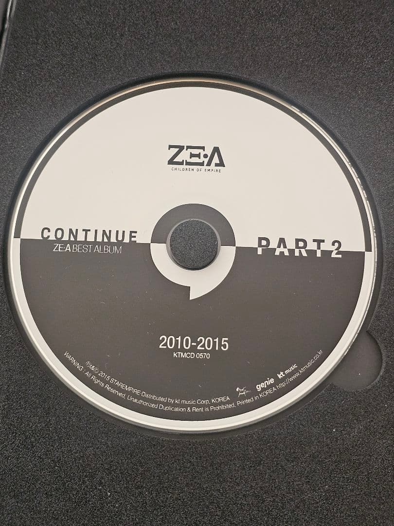 K-POP・アジア ZE:A BEST ALBUM CONTINUE 2010-2015