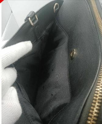 agnès b アニエスベー レザー ハンドバッグ トート A4 掛け 黒