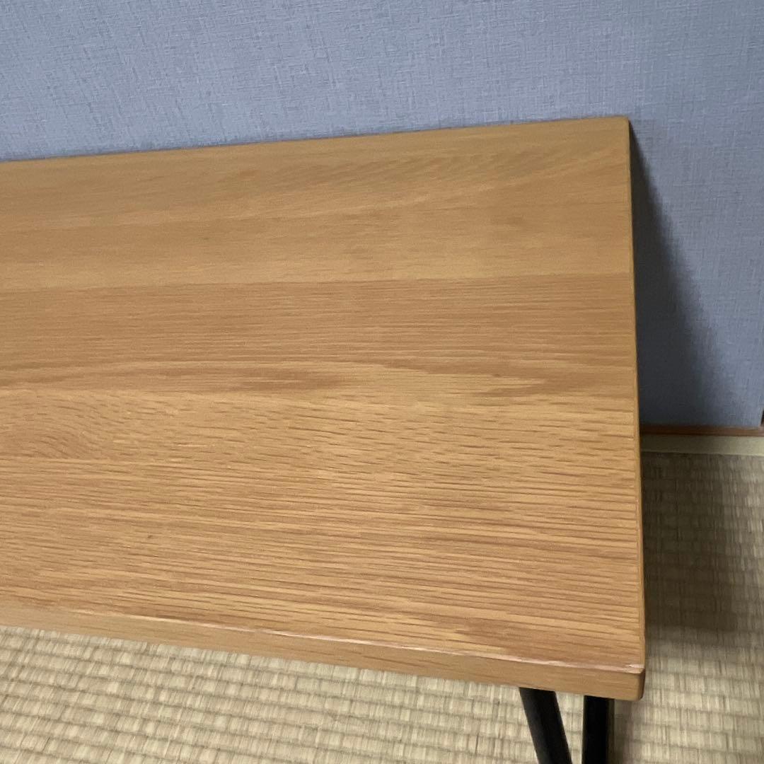 MUJI 無印良品 折りたたみローテーブル オーク材 90cm 廃盤品